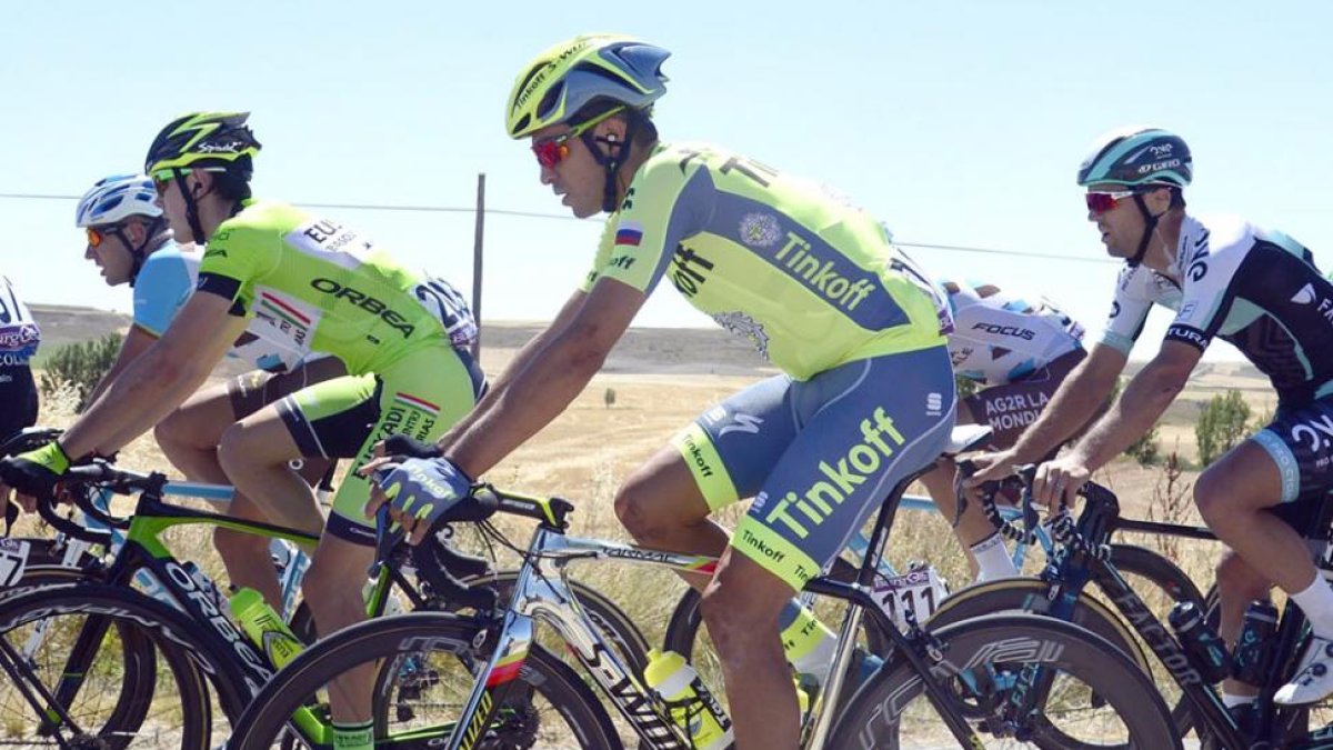 Alberto Contador pretende recuperar en Burgos las buenas sensaciones tras sus caídas en el Tour-Ricardo Ordóñez
