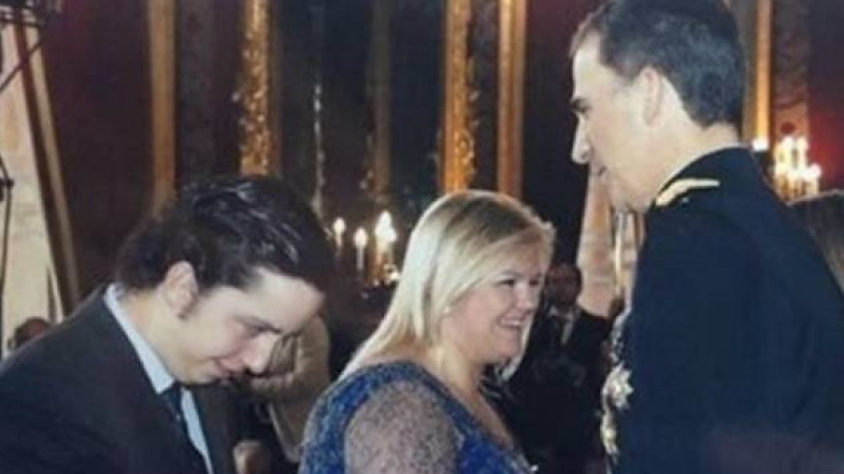 Francisco Nicolás G. I., en la coronación de Felipe VI.-Foto: FACEBOOK
