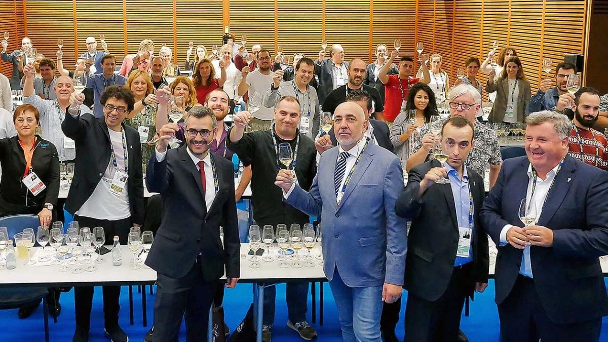 La cata celebrada en San Sebastián Gastronomika con los primeros vinos blancos de Ribera del Duero.-DO RIBERA