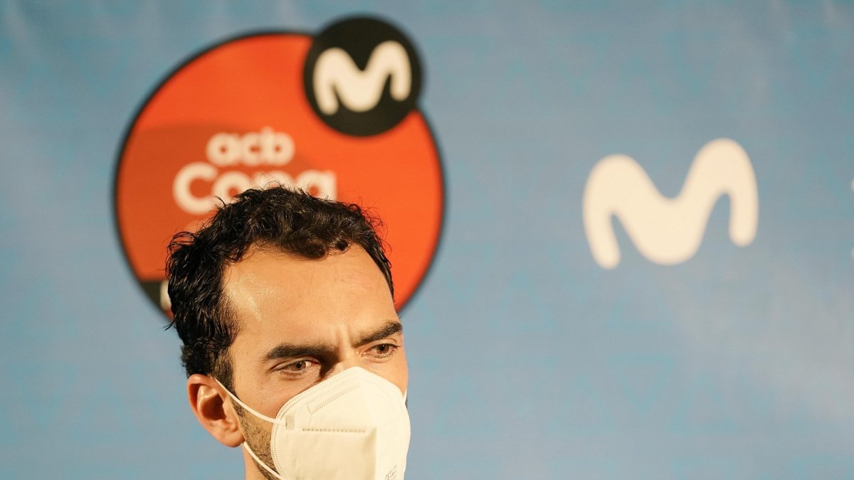 Vitor Benite, durante su comparecencia en Madrid. ACB PHOTO