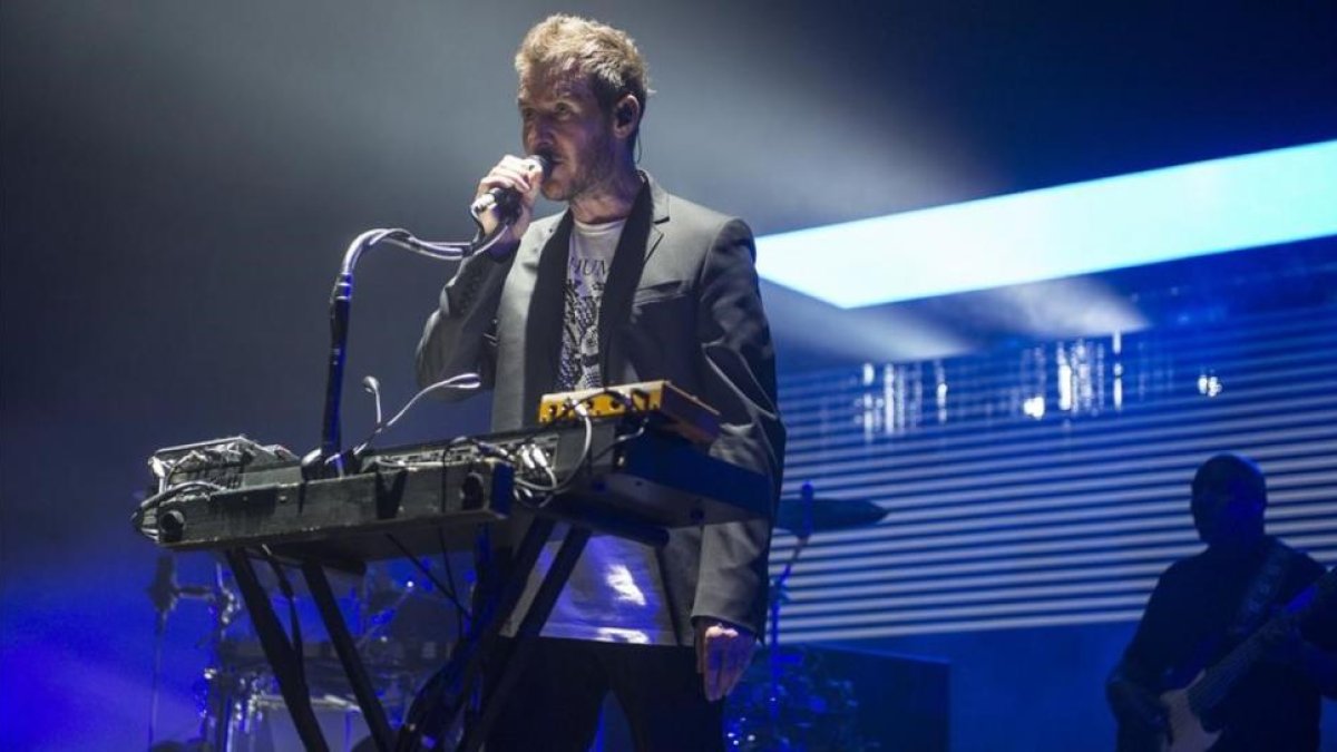 Robert Del Naja, de Massive Attack, en el Sonar del 2014.-FERRAN SENDRA