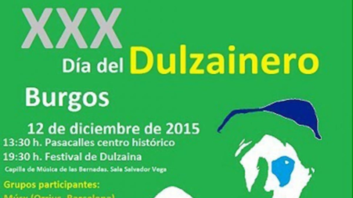 Cartel del Día del Dulzainero.-