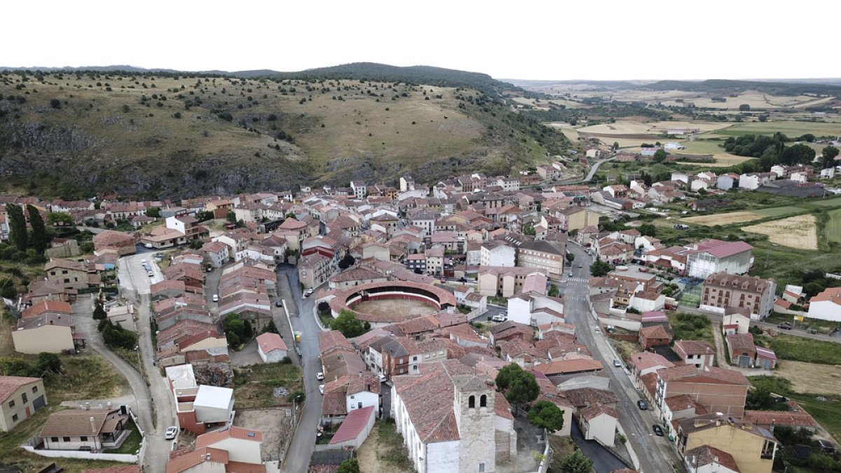 Vista aérea de Huerta de Rey. ISRAEL L. MURILLO