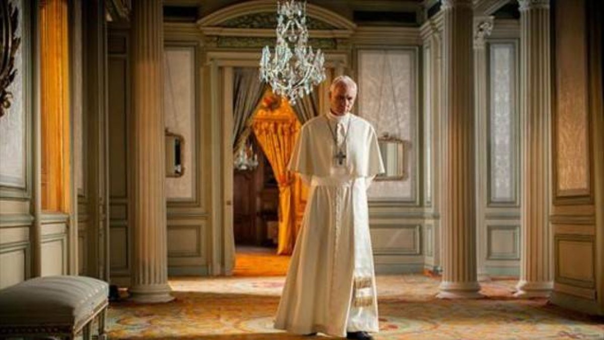 El actor argentino Darío Grandinetti, en el papel de Papa Francisco.-