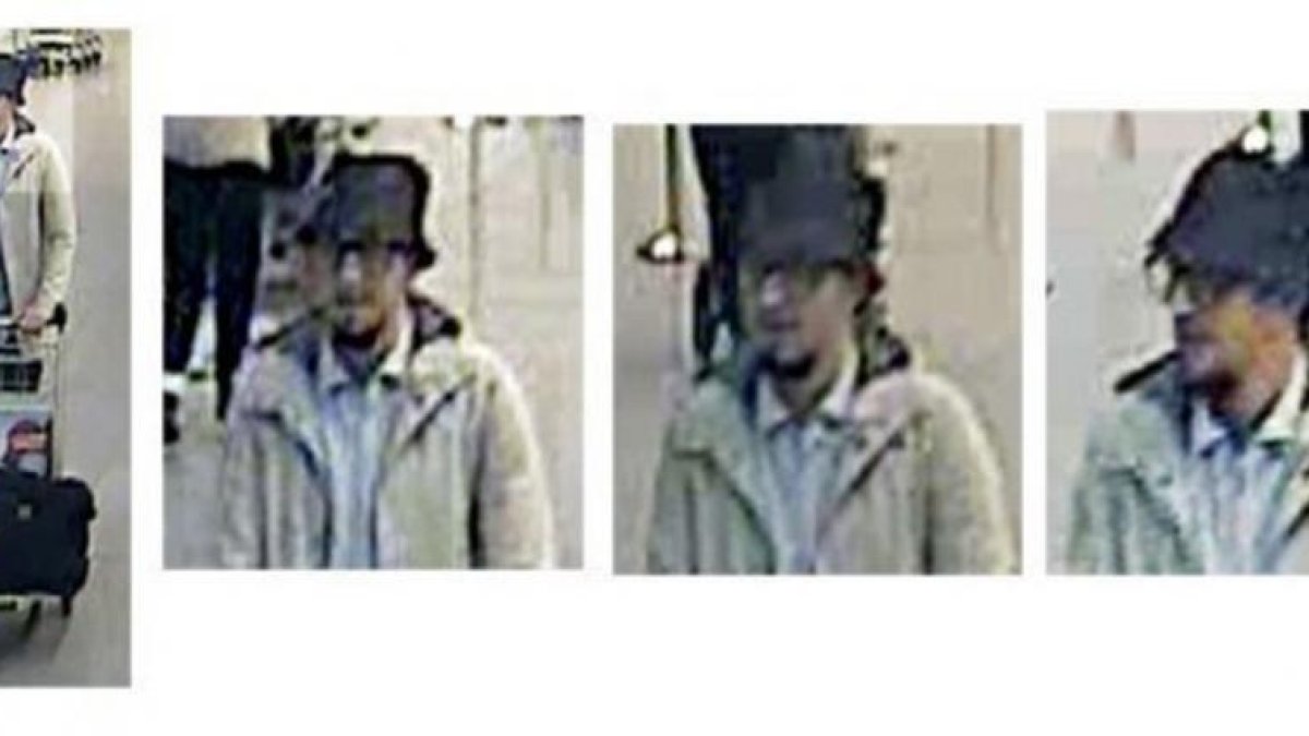 El terrorista del sombreo en el aeropuerto.-