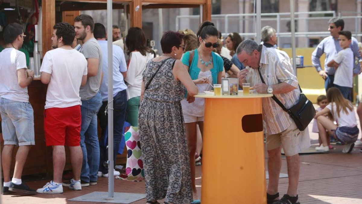 Imagen de la Feria de Tapas de las fiestas de este año.-RAÚL G. OCHOA