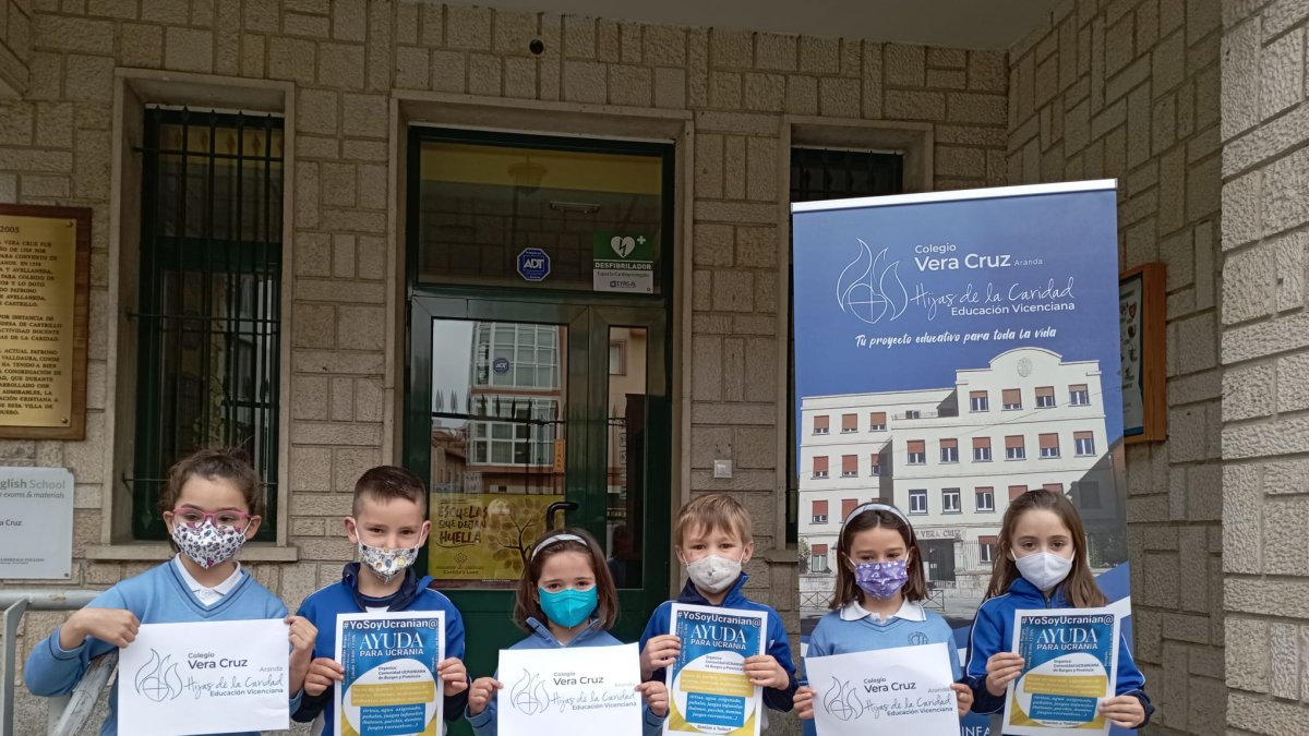 El colegio Vera Cruz anima a todos a colaborar con la campaña Ayuda para Ucrania