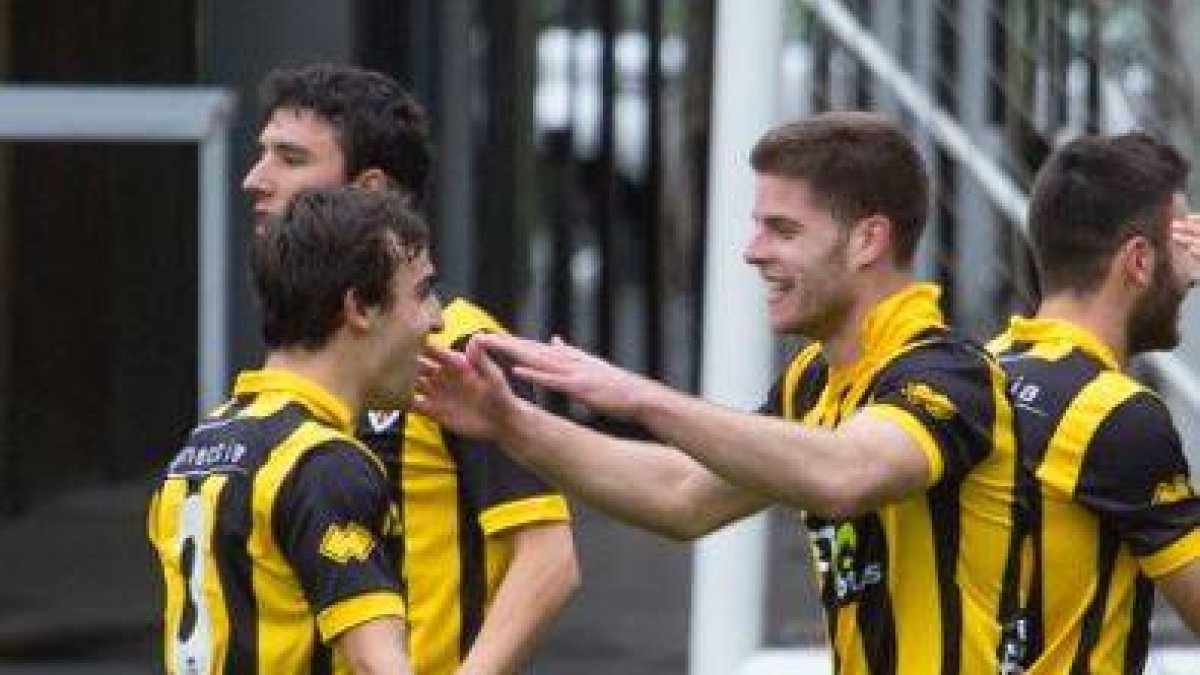 Mario Barco en su etapa con el Barakaldo CF-