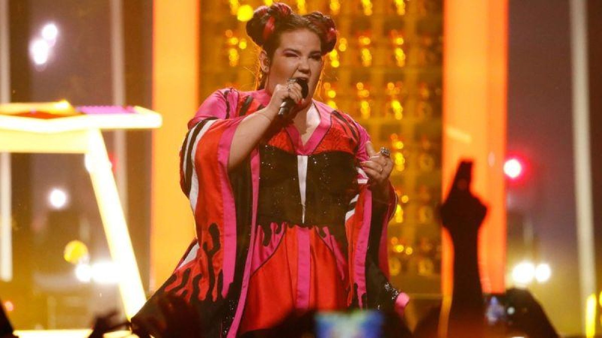 Netta en el escenario de Eurovisión 2018.-THOMAS HANSES (UER-EBU)