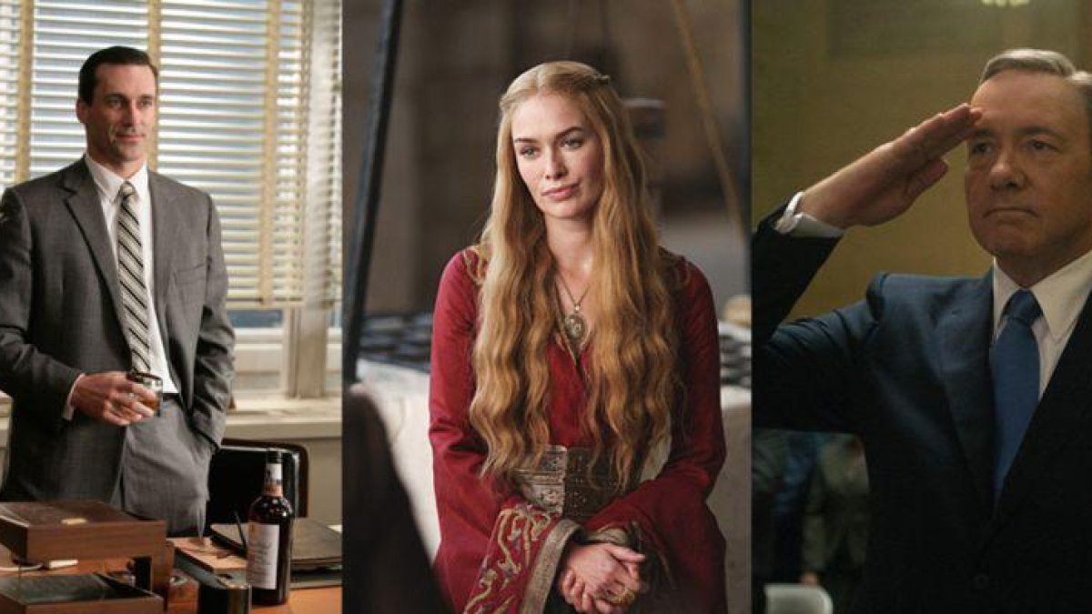 Don Draper, Cersei Lannister y Frank Underwood.-EL PERIÓDICO
