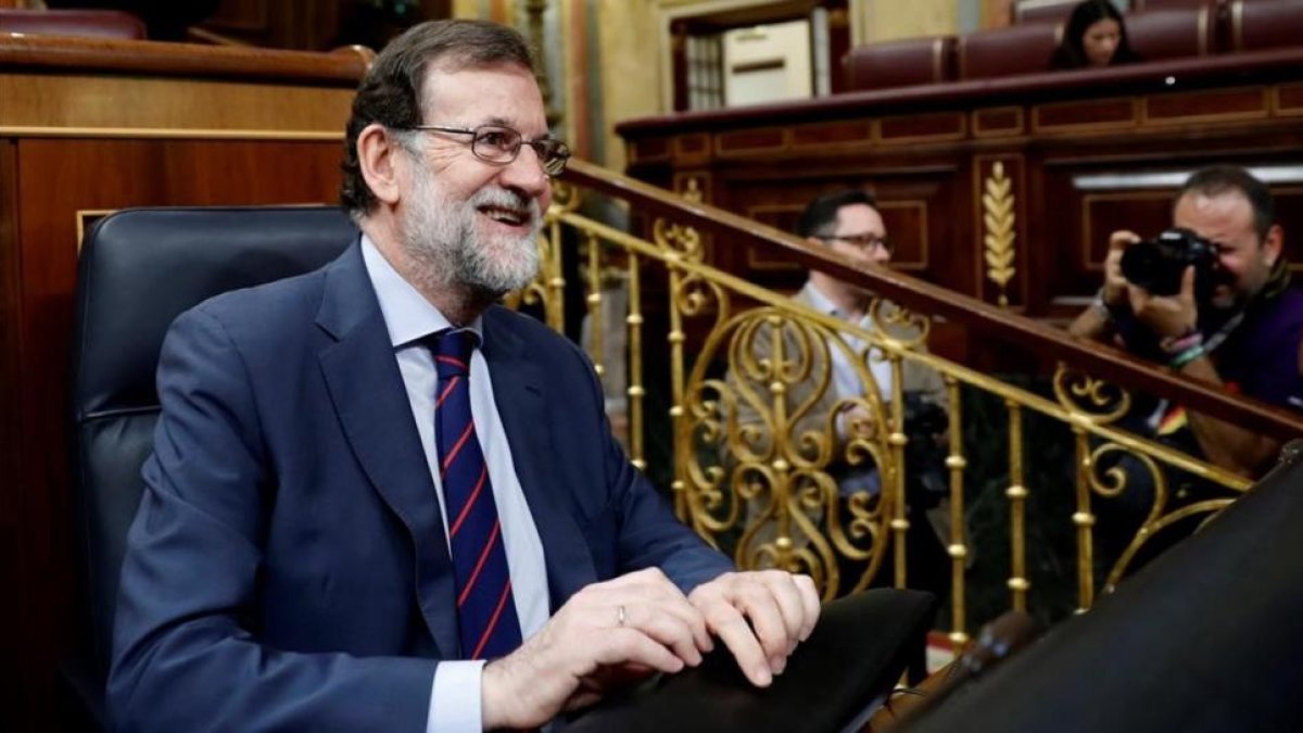 El presidente Mariano Rajoy al inicio de la sesión.-/ CHEMA MOYA (EFE)