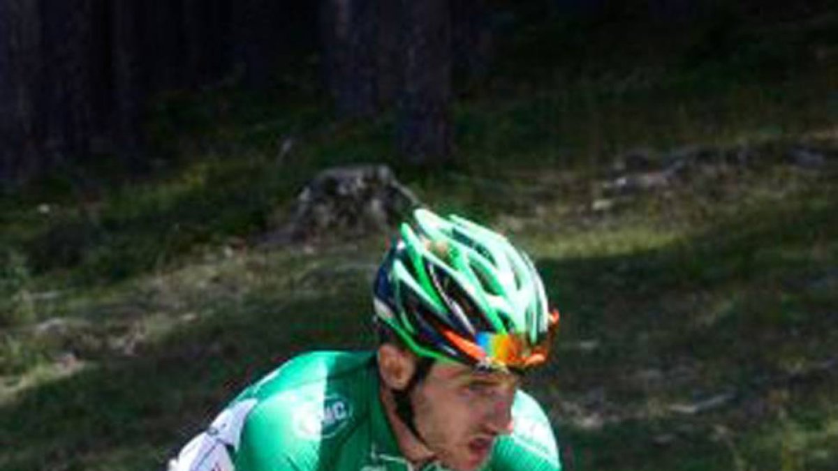 Carlos Barbero durante la pasada Vuelta a Burgos.-RICARDO ORDÓÑEZ