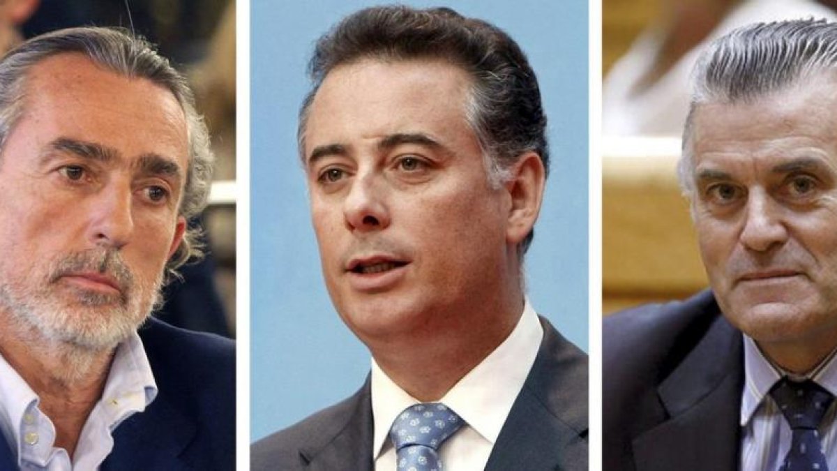 Combo de fotografías del empresario Francisco Correa, Alberto López Viejo el extesorero del PP Luis Bárcenas.-EFE
