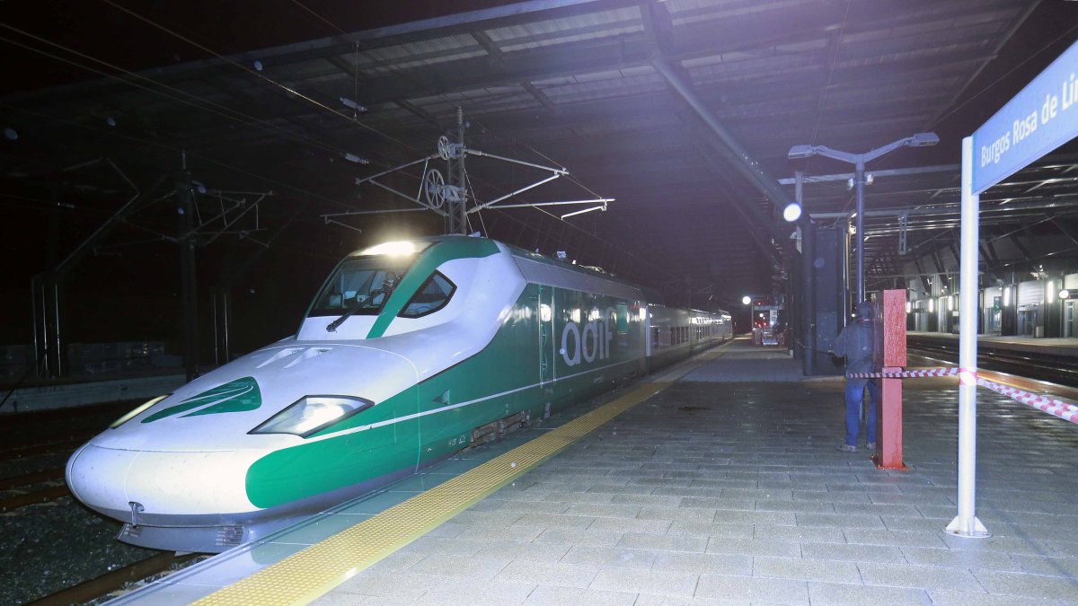 Pruebas de alta velocidad en la estación de Burgos. RAÚL G. OCHOA