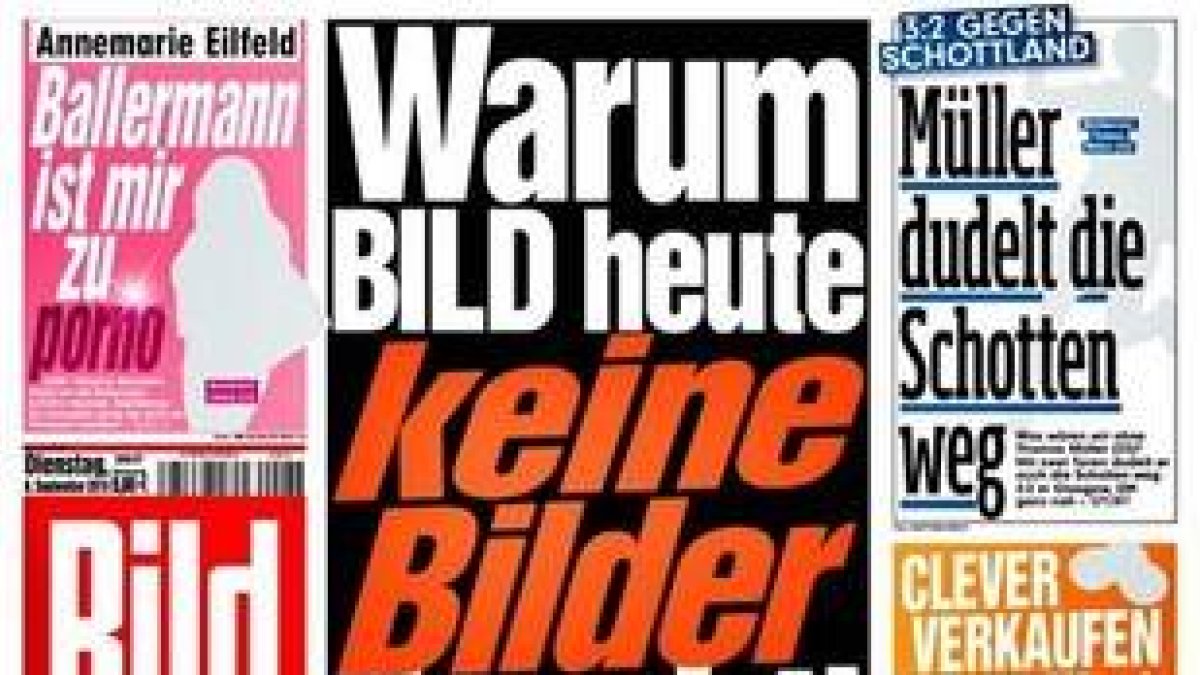 Portada de este martes del diario alemán 'Bild'.-Foto: BILD