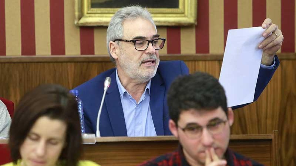 Marco Antonio Manjón, durante un Pleno del Ayuntamiento.-RAÚL G. OCHOA