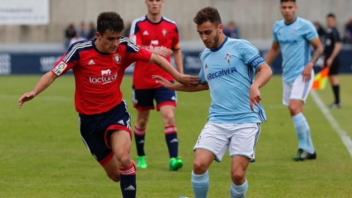 Jesús Areso, en un partido de la Copa de Campeones juvenil disputado contra el Celta. www.osasuna.es