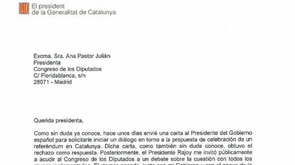 La carta extractada-EL PERIÓDICO