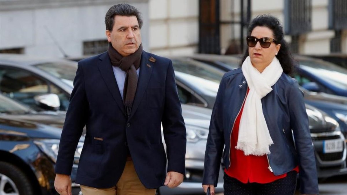 Marjaliza, llegando a la Audiencia-MARISCAL (EFE)