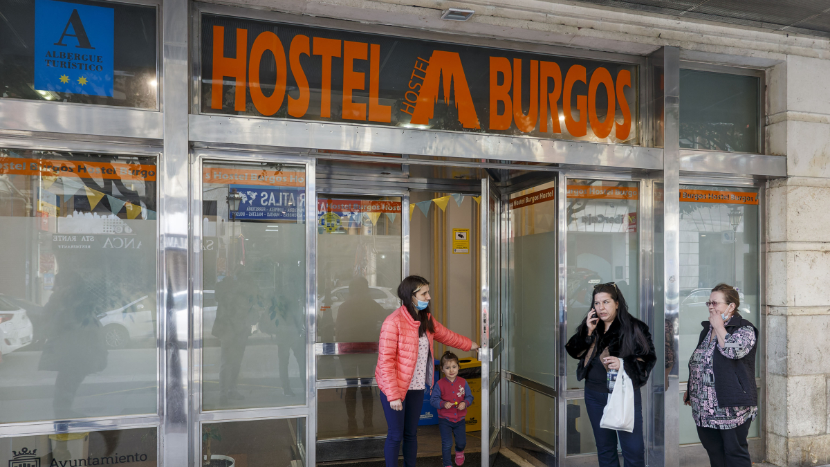 Imagen de archivo de la entrada al albergue 'Hostel Burgos'