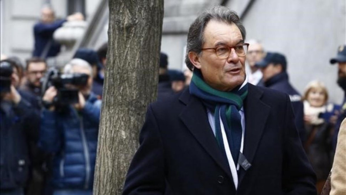 El expresidente de la Generalitat Artur Mas, el pasado 27 de febrero en Madrid.-AGUSTÍN CATALÁN
