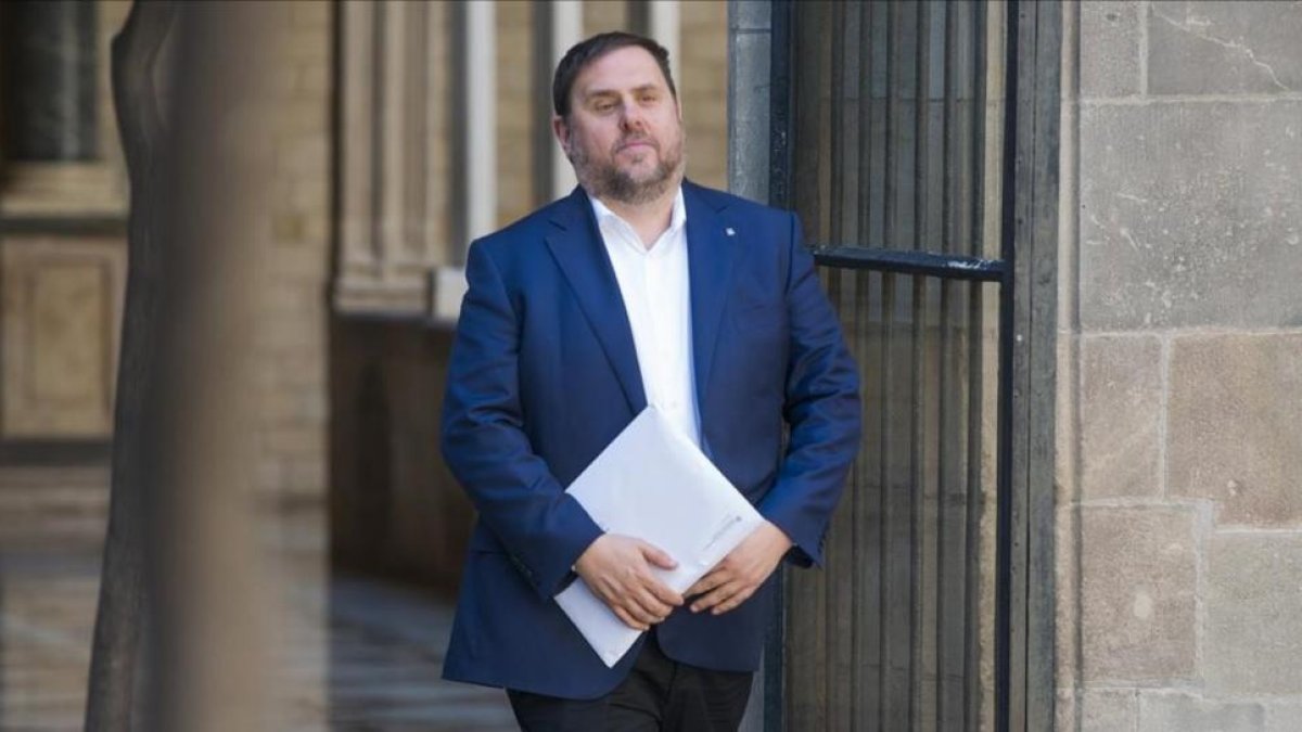El vicepresidente de la Generalitat, Oriol Junqueras.-FERRAN SENDRA
