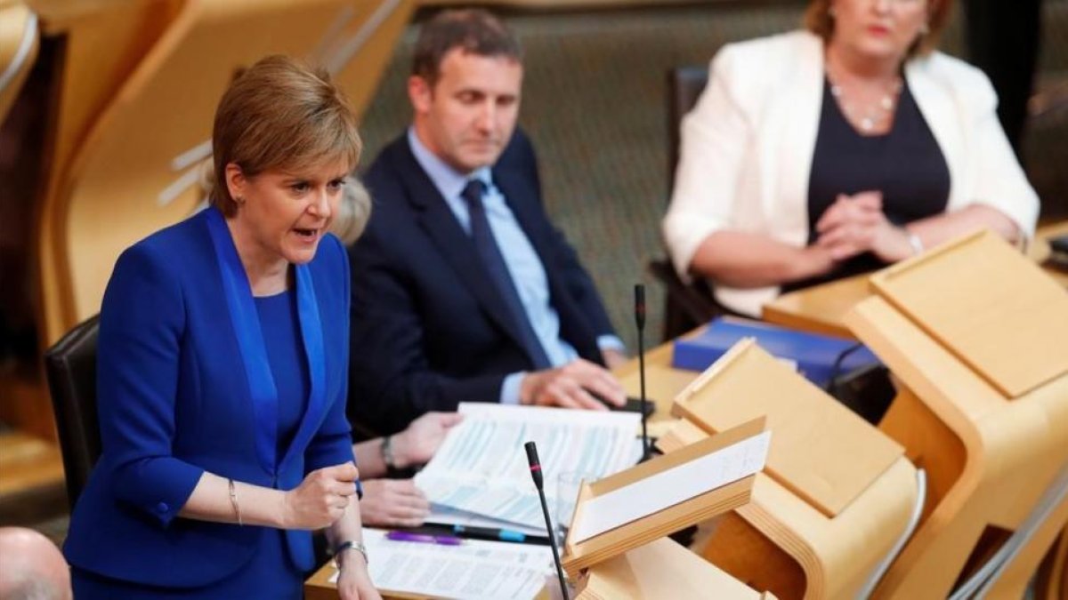 La primera ministra escocesa, Niocola Sturgeon.-RUSSELL CHEYNE