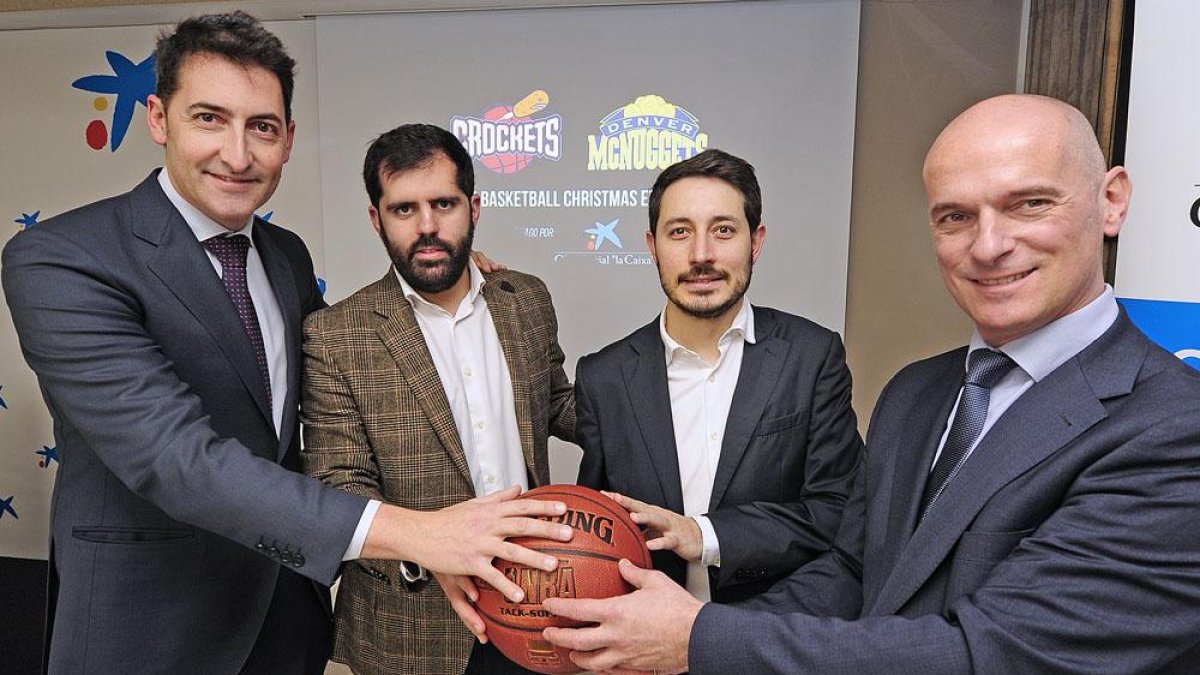 La sexta edición del Basketball Christmas Edition fue presentada ayer en la sede de CaixaBank-Israel L. Murillo