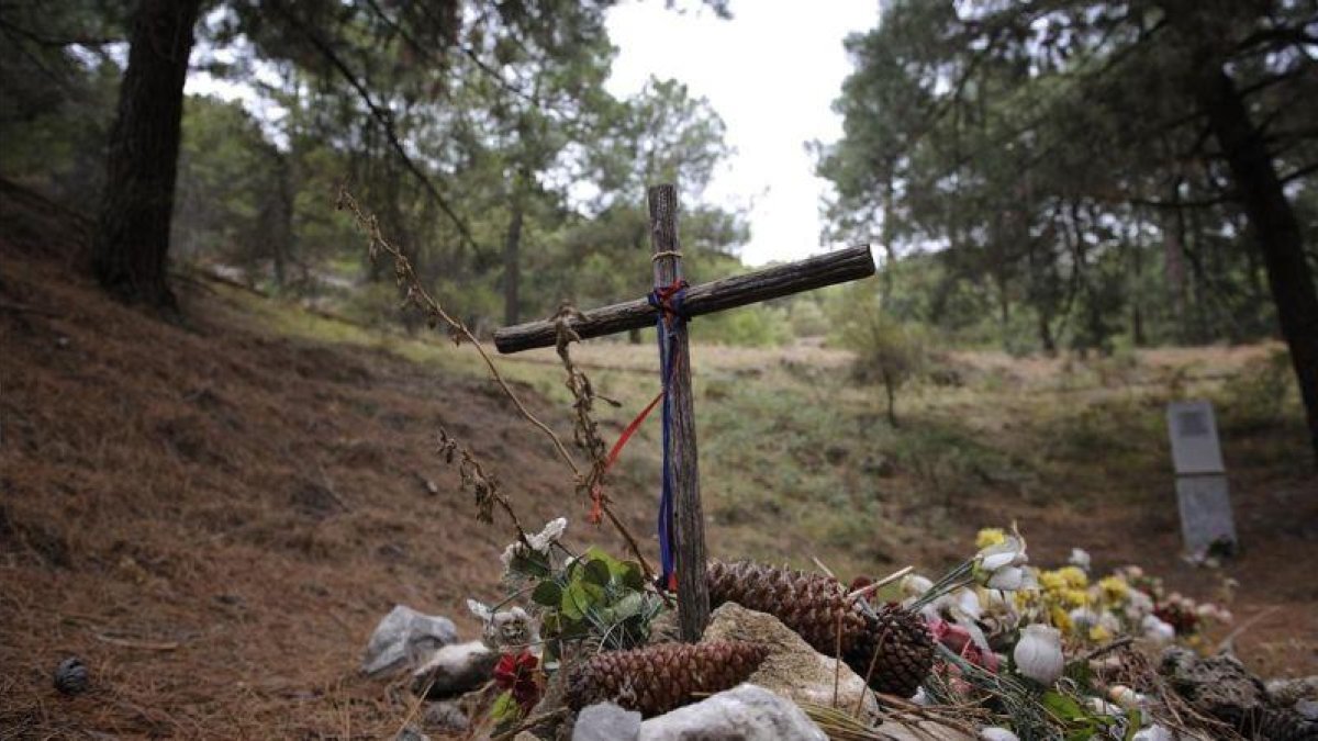 La fosa común de Viznar, cerca de donde se pone que fue asesonado García Lorca.-SAMUEL ARANDA