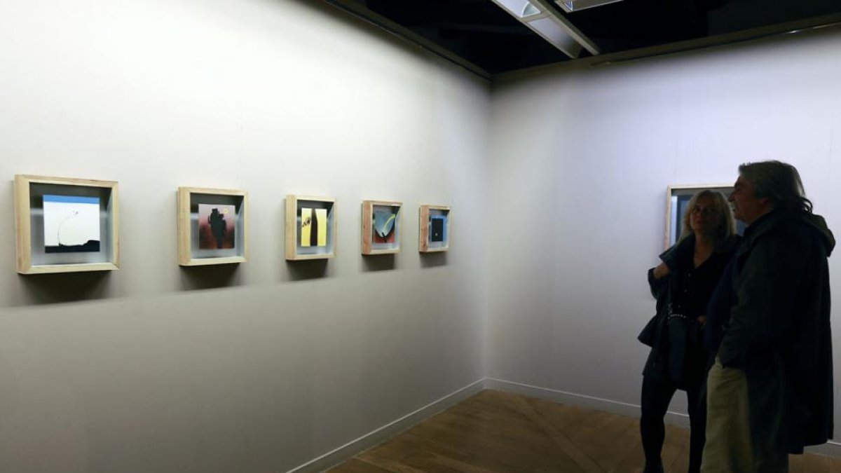 La obra abstracta del pintor hacía muchos años que no salía de su estudio.-Raúl Ochoa