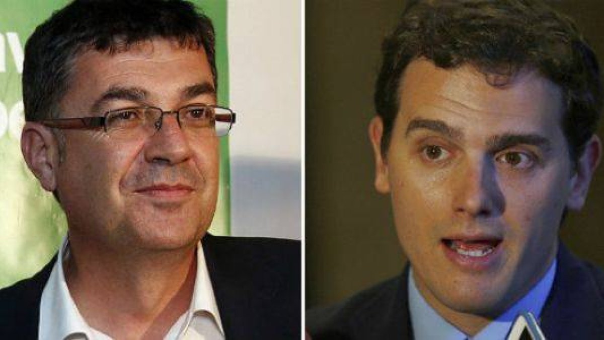 Enric Morera y Albert Rivera.-