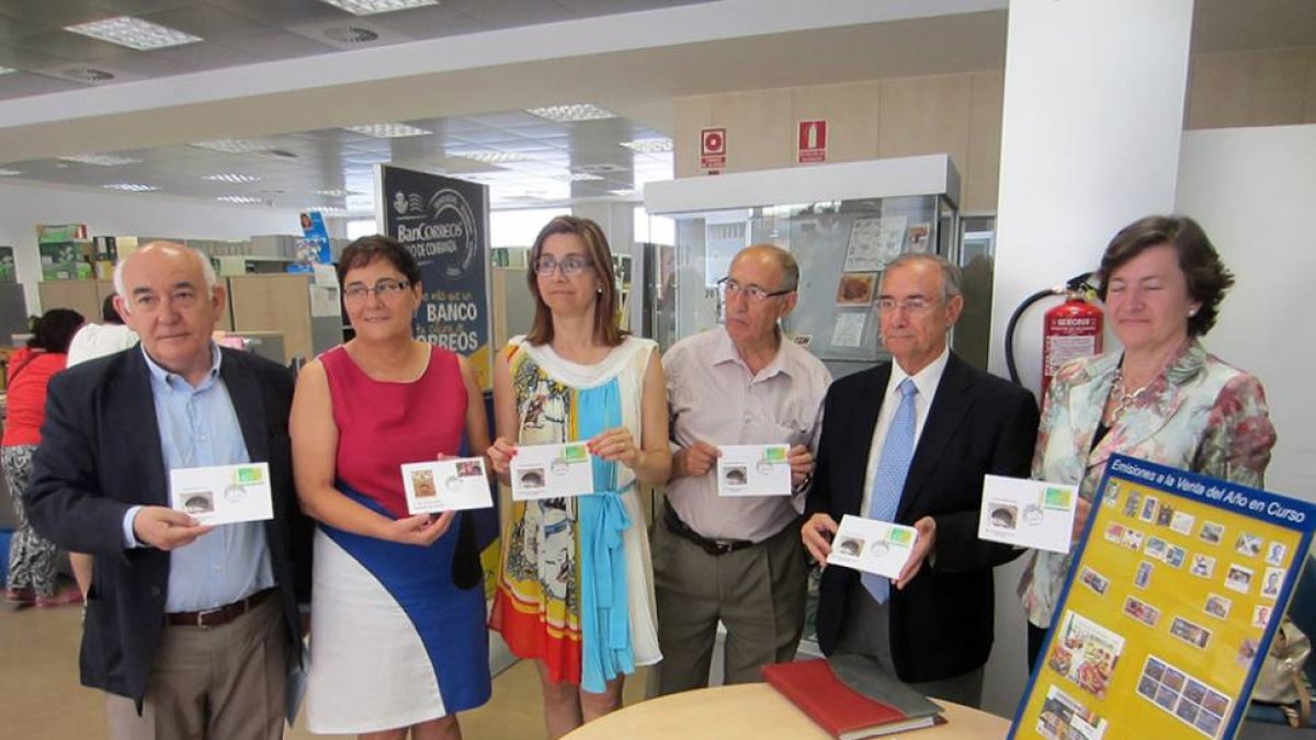 Presentación del matasellos en Aranda.-L.V.