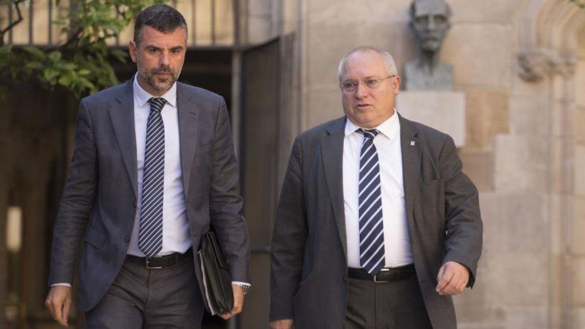 Los exconsellers de Cultura Santi Vila y Lluis Puig-EL PERIÓDICO