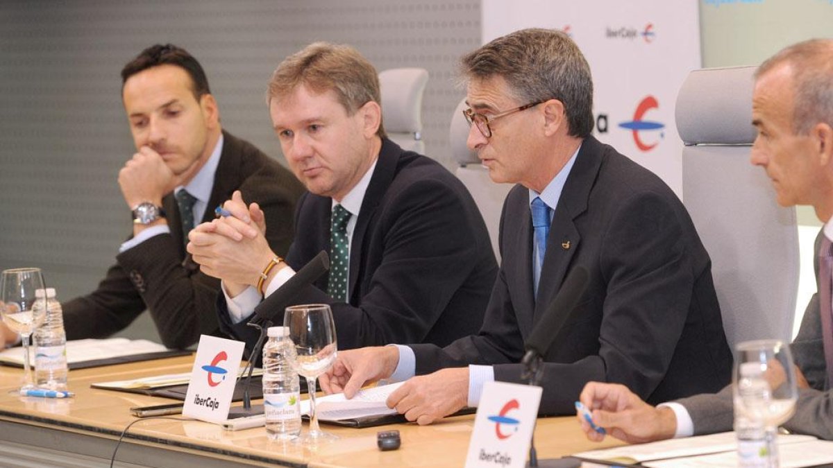 Félix Sáncho, Javier Lacalle, Emilio de Domingo y Jesús Les.-ISRAEL L. MURILLO