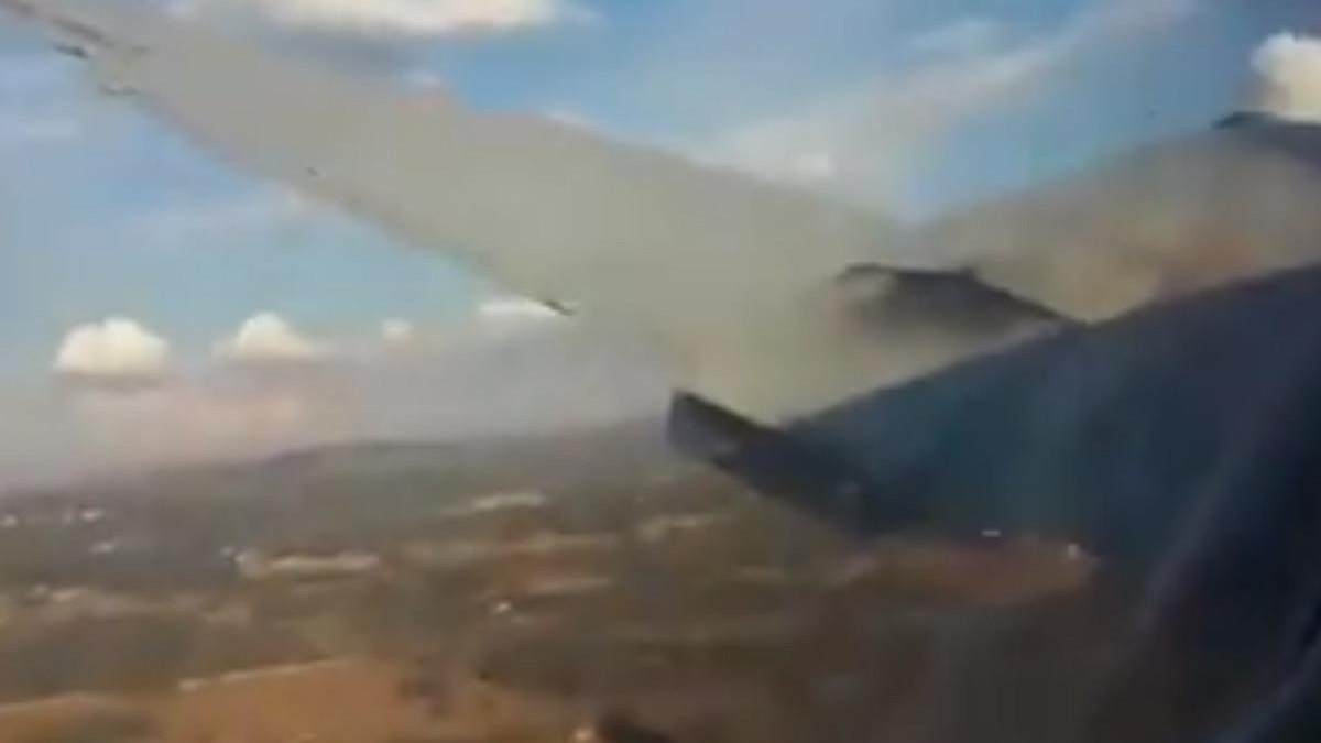 La avioneta accidentada en Pretoria (Sudáfrica). /-PERIODICO (TWITTER / ABRAMJEE)