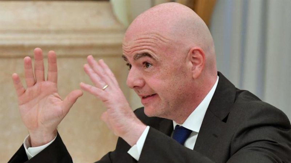 El presidente de la FIFA, Gianni Infantino.-EFE/ Yuri Kadobnov /Archivo