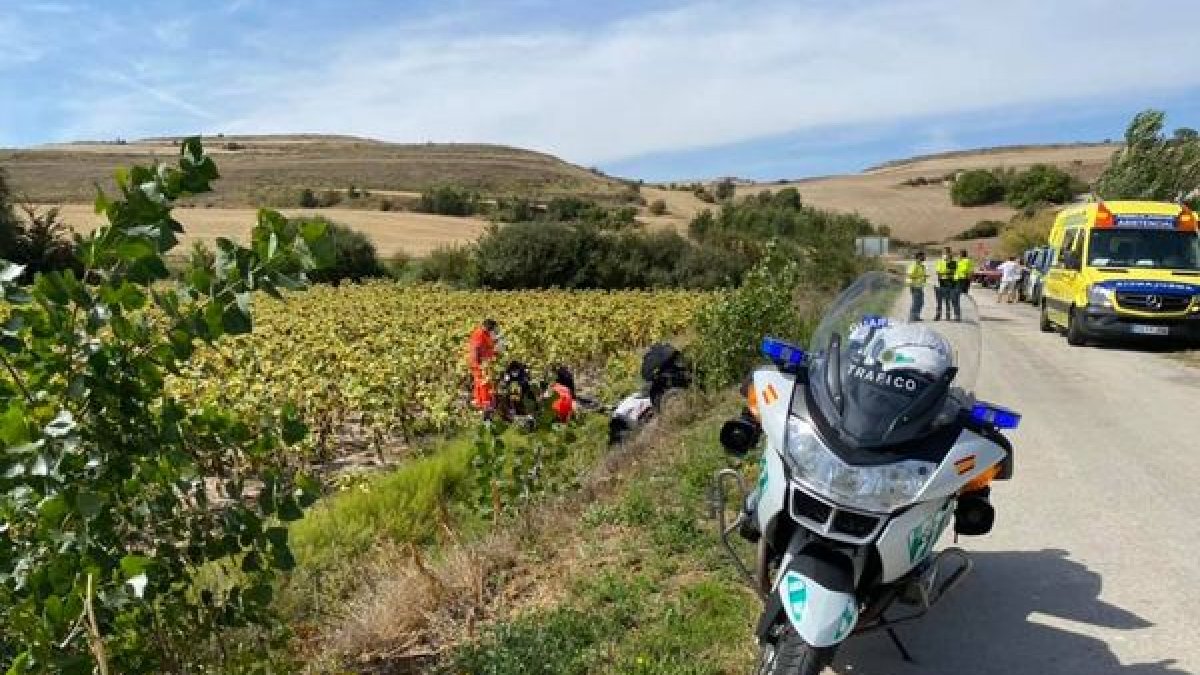 Un varón trasladado al Hospital tras sufrir un accidente de quad en Villorejo. HELICÓPTERO MEDICALIZADO DE BURGOS