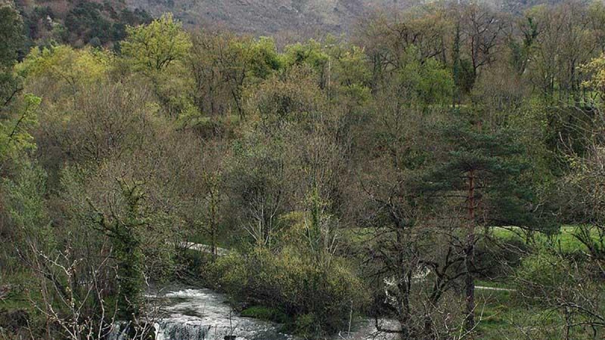 La cascada de Peñaladros cuenta con agua todo el año.-ECB