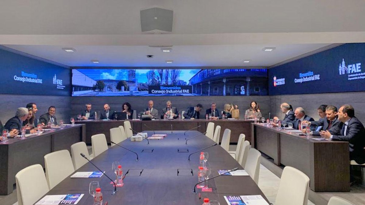 La reunión del último Consejo Industrial de FAE se celebró ayer en la Universidad de Burgos.-ECB