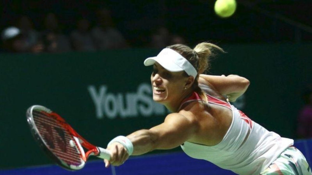 La alemana Angelique Kerber.-EFE / WALLACE WOON