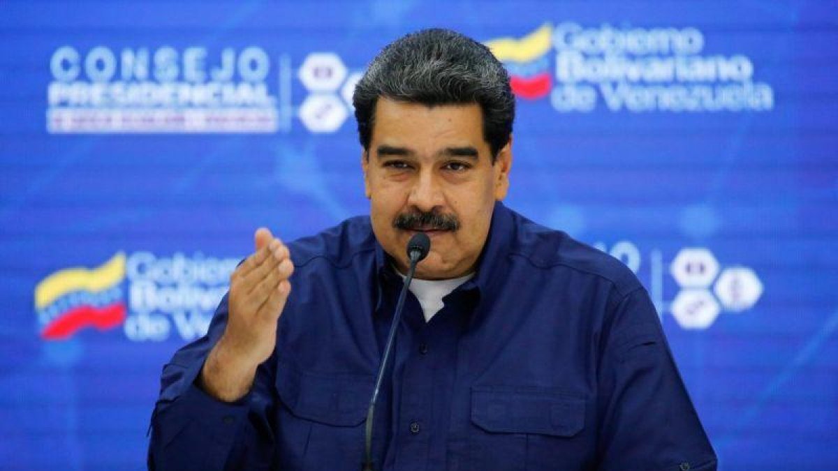 El presidente de Venezuela, Nicolás Maduro, durante un encuentro con miembros de su gobierno.-REUTERS