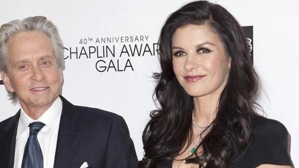 Michael Douglas y Catherine Zeta-Jones.-