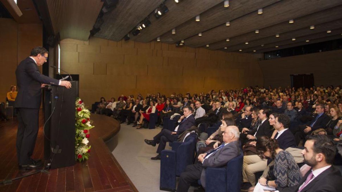 Un momento de la celebración del cuarenta aniversario de la UCI, que se celebró en la Casa del Cordón.-SANTI OTERO