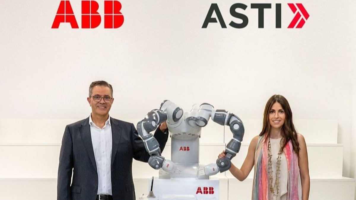 Los directivos de ABB y Asti. ECB