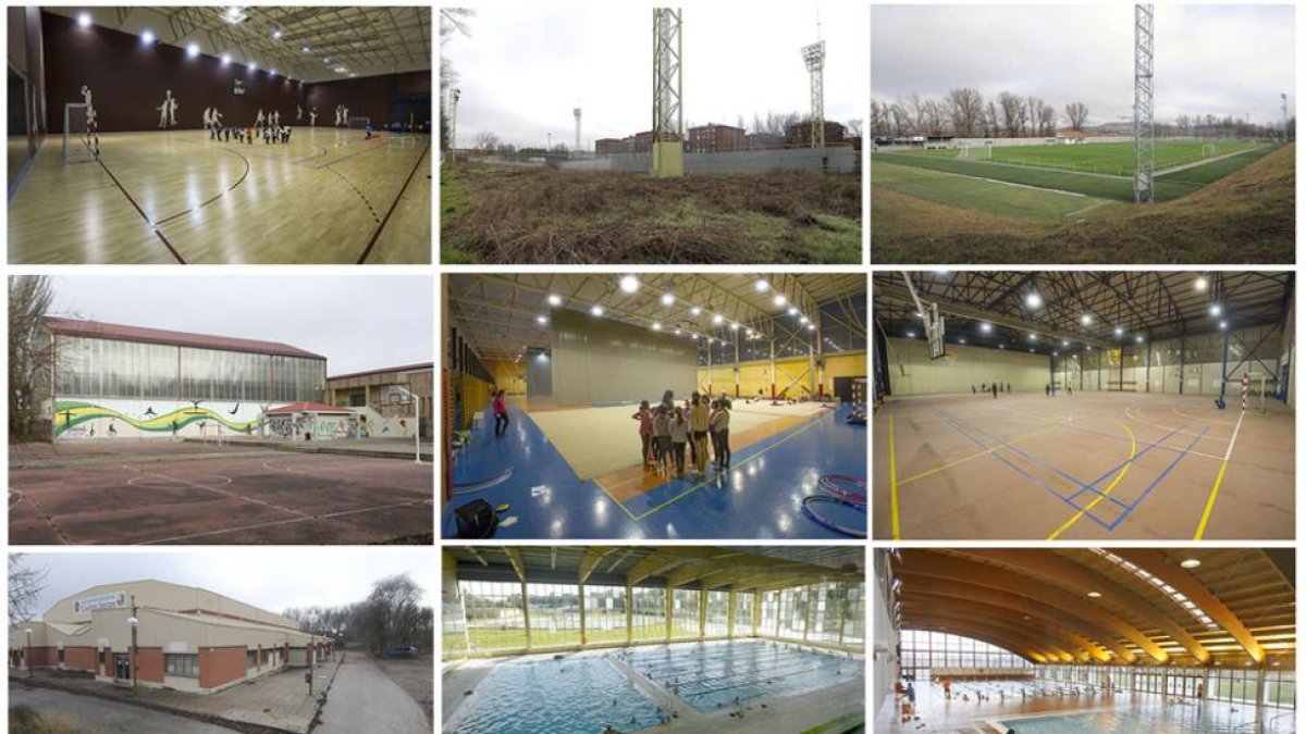 Vistas de varias instalaciones deportivas de la ciudad.-ISRAEL L. MURILLO