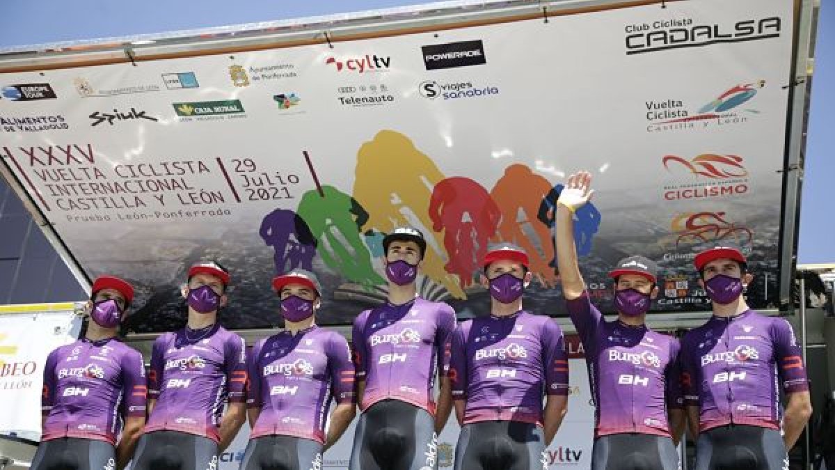 Alineación del Burgos BH en la Vuelta a Castilla y León. ECB