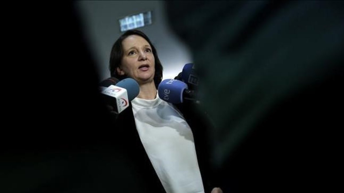 La diputada de Podemos Carolina Bescansa, en el Congreso.-JOSÉ LUIS ROCA