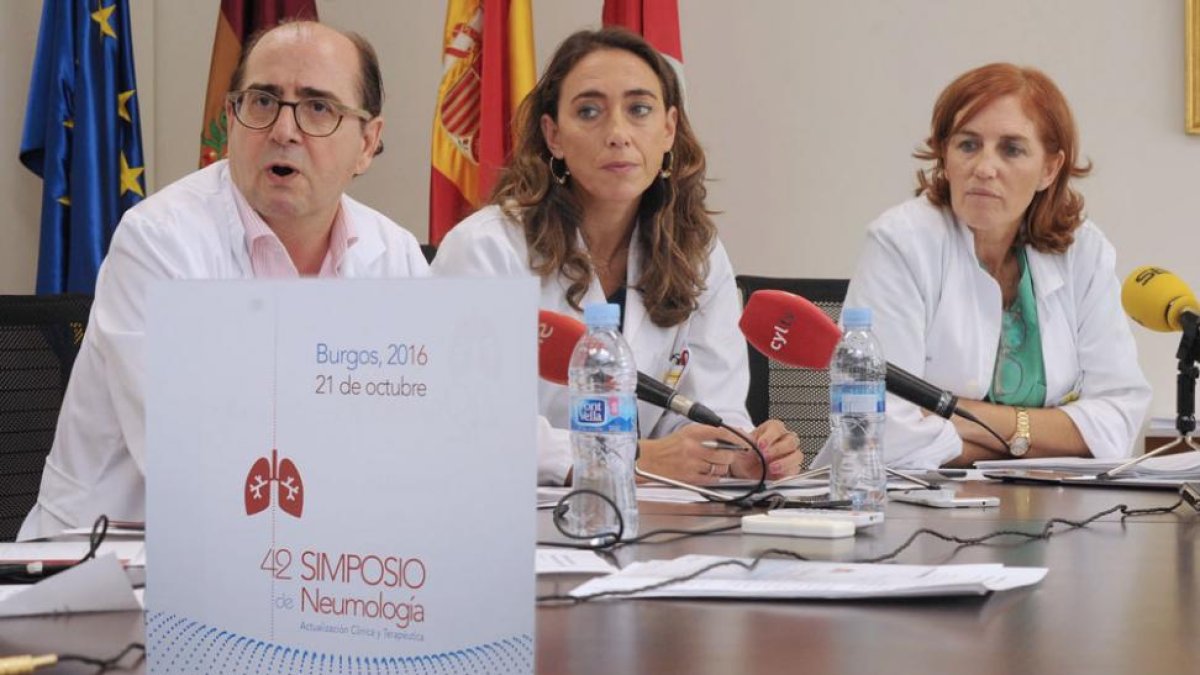 Luis Rodríguez Pascual, Carmen Rodríguez y Ana Pueyo, durante la presentación de ayer.-ISRAEL L. MURILLO