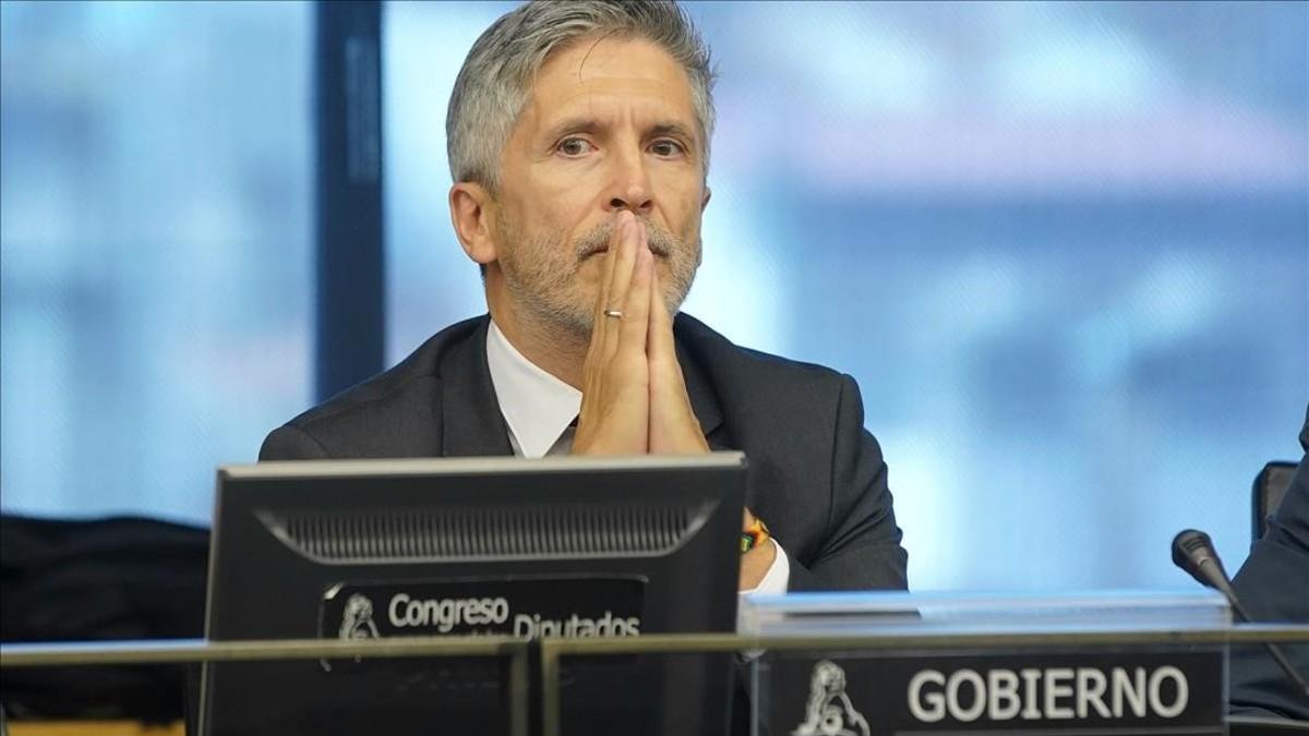 Marlaska, en el Congreso de los Diputados-JOSÉ LUIS ROCA