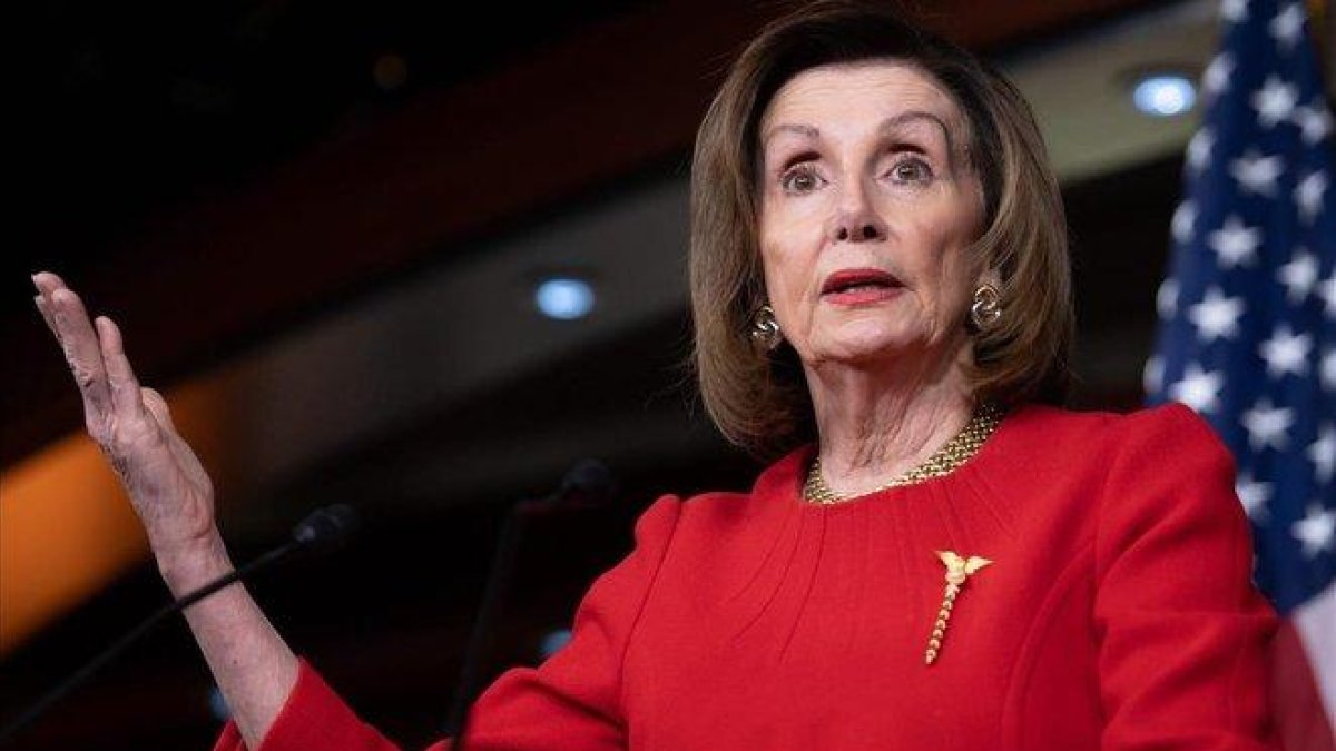 La presidenta de la Cámara de Representantes, Nancy Pelosi.-SAUL LOEB (AFP)